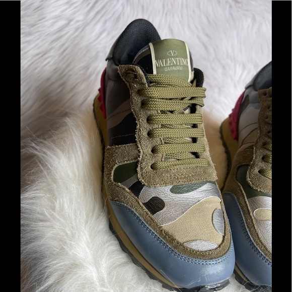 Valentino Camo Tennis Shoes - Picture 2 of 13